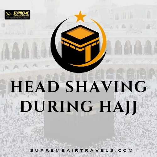 Mandatory head shaving for male pilgrims during Hajj