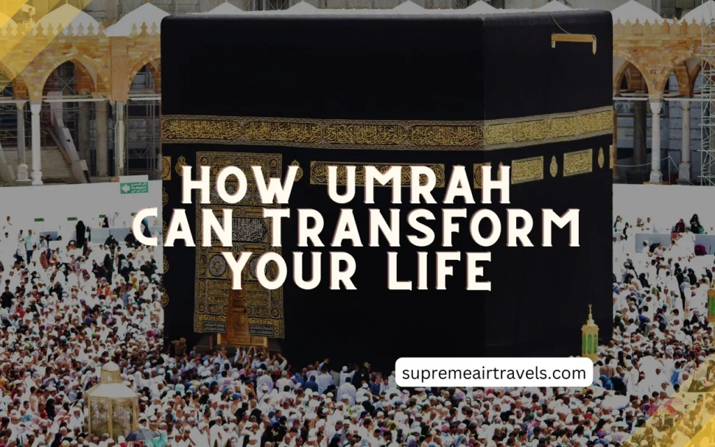 Photo of a group of Muslims performing Umrah together