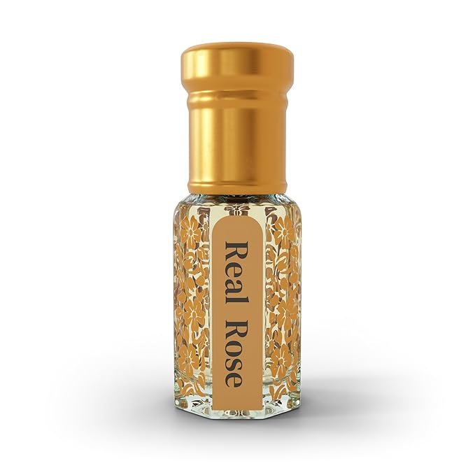 Real Rose Attar Original Pure Super Long-Lasting by Noman 100% Alcohol Free 6.0ml in Luxury Bottle Best for Men and Women